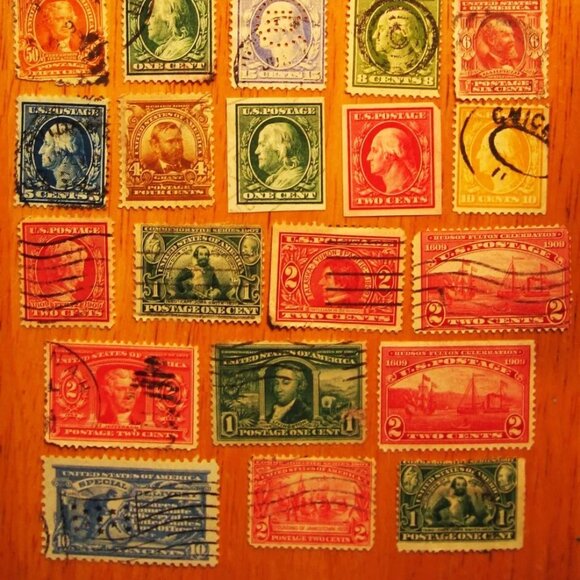 Lot of 1900 through 1909 United States stamps 35 in all - Picture 2 of 2